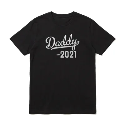 First Time Dad 2021 T-Shirt – Klassisches T-Shirt in Schwarz