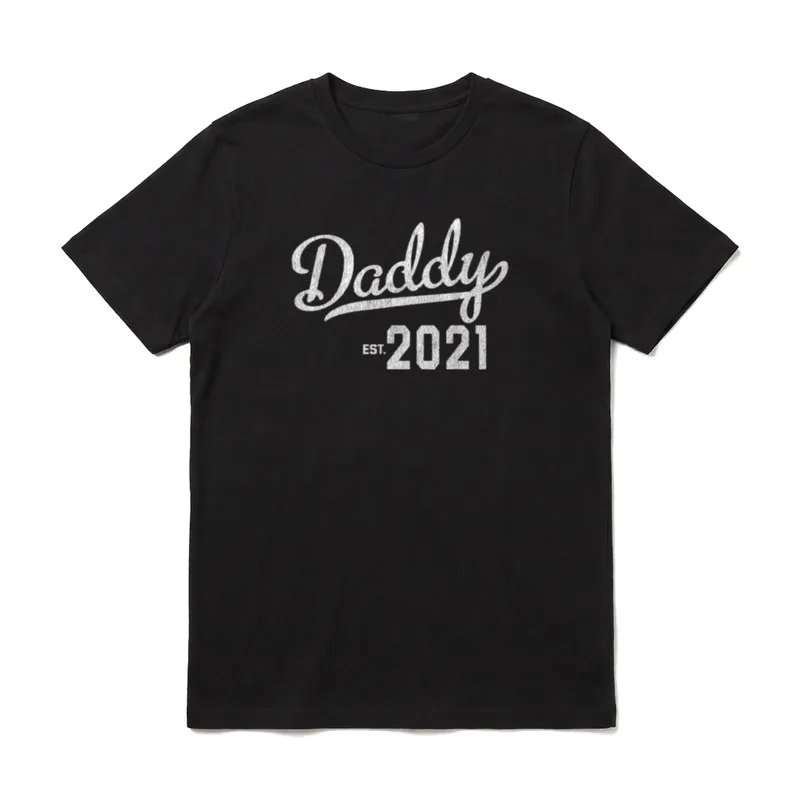 First Time Dad 2021 T-Shirt – Klassisches T-Shirt in Schwarz