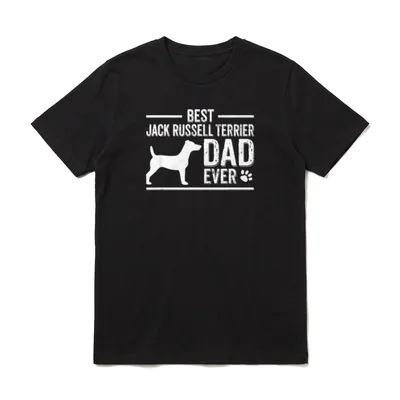 Jack Russel Terrier Dad T-Shirt – Klassisches T-Shirt in Schwarz
