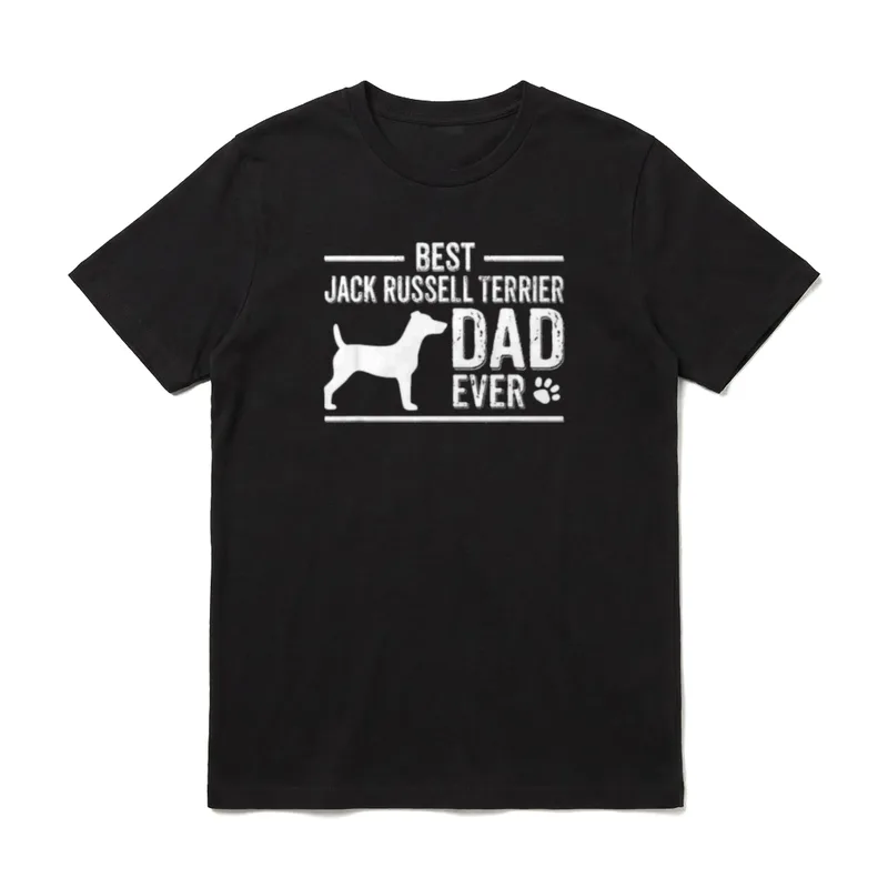 Jack Russel Terrier Dad T-Shirt – Klassisches T-Shirt in Schwarz
