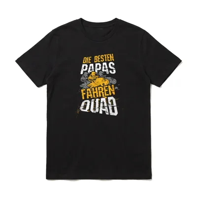 Die besten Papas fahren T-Shirt – Klassisches T-Shirt in Schwarz