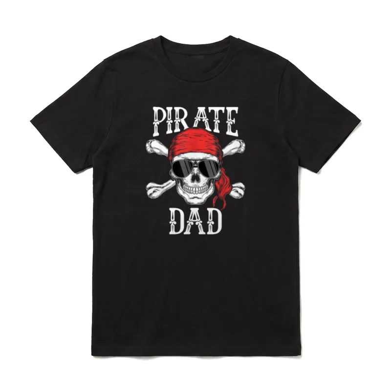 Pirate Dad Jolly Roger T-Shirt – Klassisches T-Shirt in Schwarz