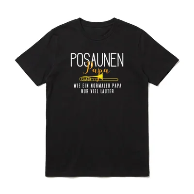 Coole Posaune Papa lustige T-Shirt – Klassisches T-Shirt in Schwarz