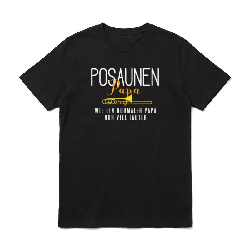 Coole Posaune Papa lustige T-Shirt – Klassisches T-Shirt in Schwarz