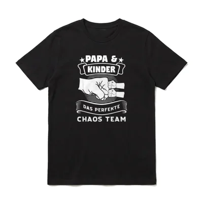 Papa & Das perfekte T-Shirt – Klassisches T-Shirt in Schwarz