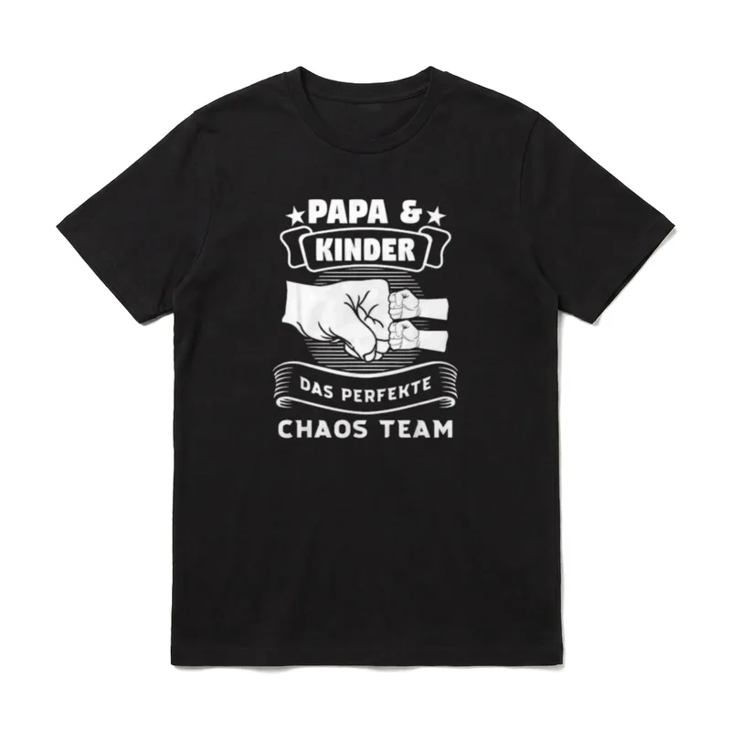 Papa & Das perfekte T-Shirt – Klassisches T-Shirt in Schwarz