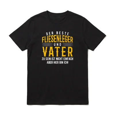 Fliesenleger Fliesen Vater Papa T-Shirt – Klassisches T-Shirt in Schwarz