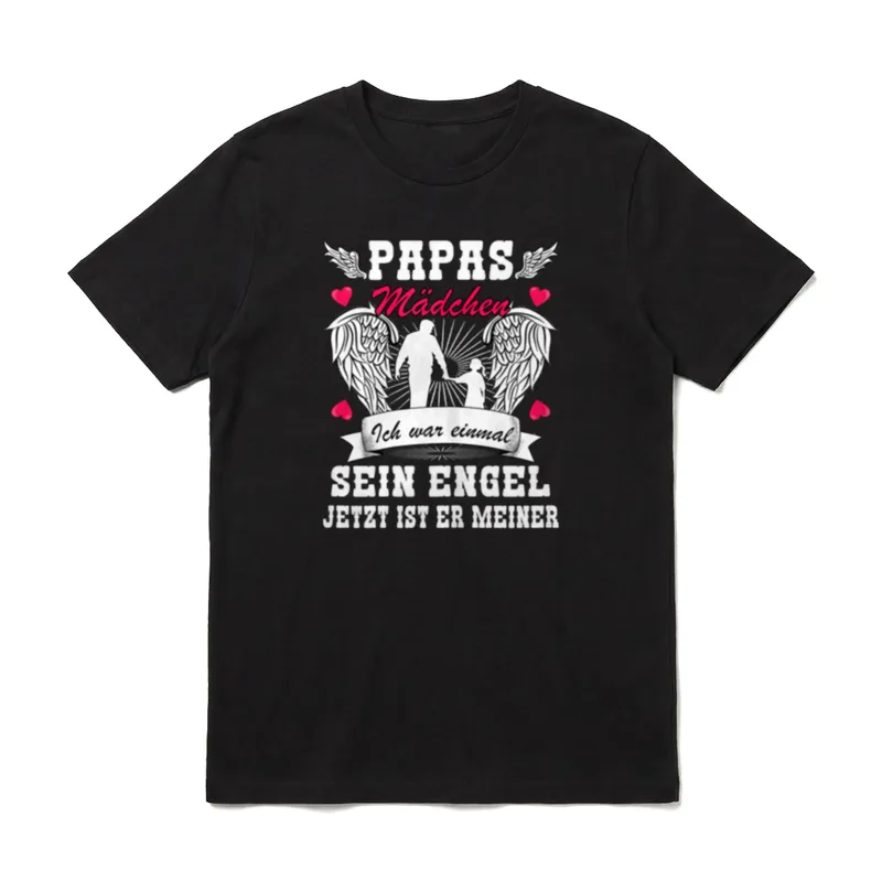 Papas Mädchen Ich War T-Shirt – Klassisches T-Shirt in Schwarz