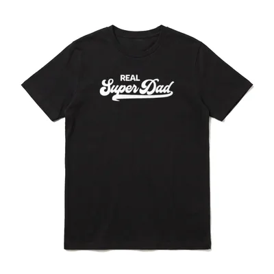 Real Super Dad Cool T-Shirt – Klassisches T-Shirt in Schwarz