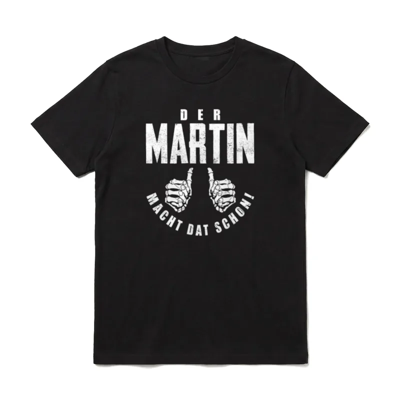 Martin Vorname Papa Vater T-Shirt – Klassisches T-Shirt in Schwarz
