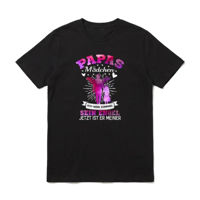 Papas Mädchen Ich War Einmal T-Shirt – Klassisches T-Shirt in Schwarz