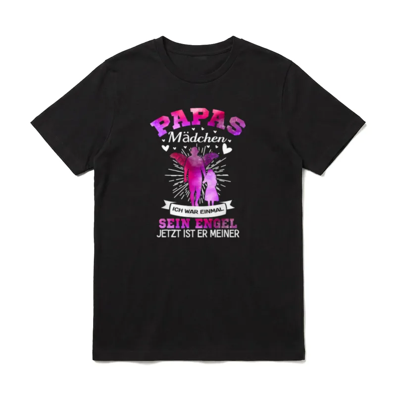 Papas Mädchen Ich War Einmal T-Shirt – Klassisches T-Shirt in Schwarz