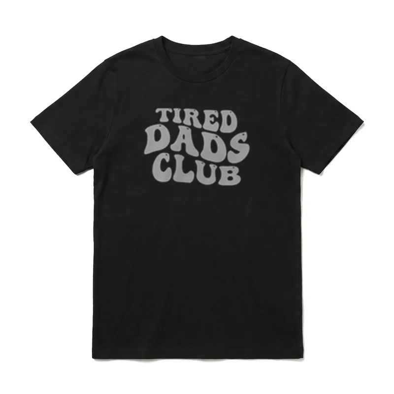 2-seitig Tired Dads Club T-Shirt – Klassisches T-Shirt in Schwarz