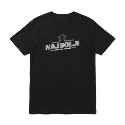 Bosnischer Vater Najbolji babo T-Shirt – Klassisches T-Shirt in Schwarz