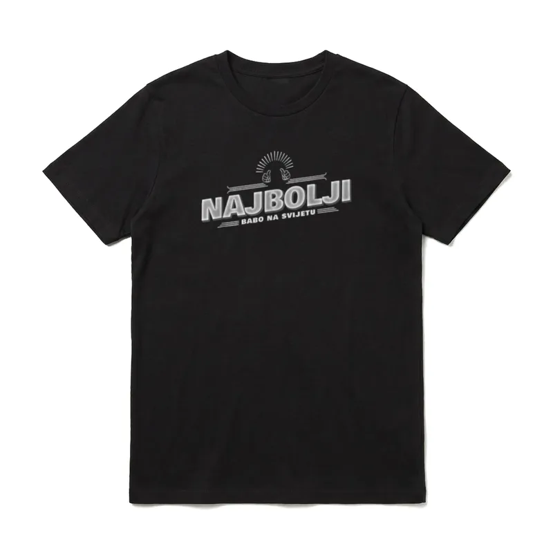 Bosnischer Vater Najbolji babo T-Shirt – Klassisches T-Shirt in Schwarz