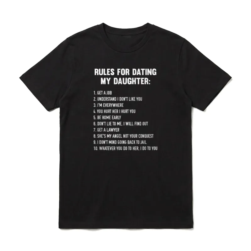 Rules For Dating My T-Shirt – Klassisches T-Shirt in Schwarz