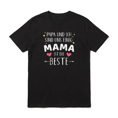 Papa und ich sind Papa Sprüche & Geschenke T-Shirt – Klassisches T-Shirt in Schwarz