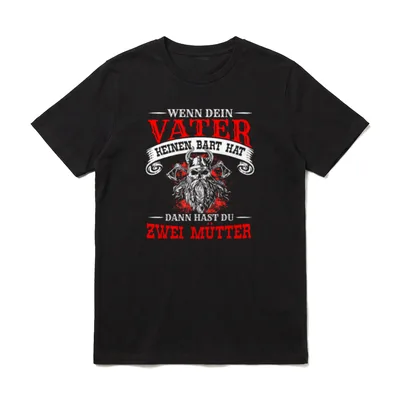 Wenn Dein Vater Keinen Bart T-Shirt – Klassisches T-Shirt in Schwarz