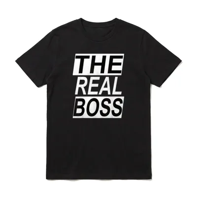 The real Boss Partnershirt T-Shirt – Klassisches T-Shirt in Schwarz