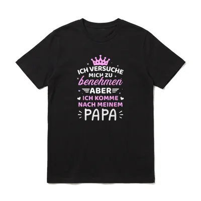 Baby Kind versuche T-Shirt – Klassisches T-Shirt in Schwarz