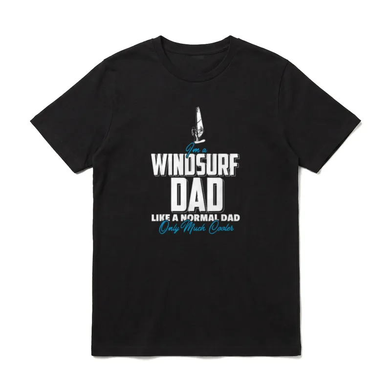 Windsurf Dad Vater Surfen T-Shirt – Klassisches T-Shirt in Schwarz