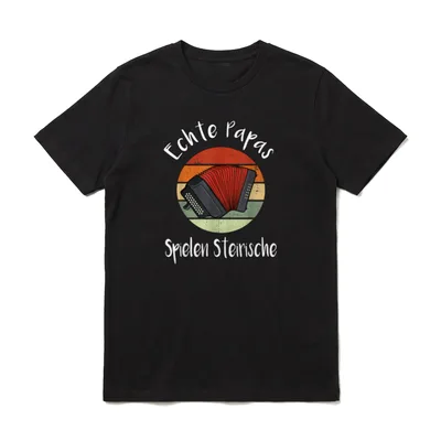 Steirische Harmonika Ziehharmonika Steiermark T-Shirt – Klassisches T-Shirt in Schwarz