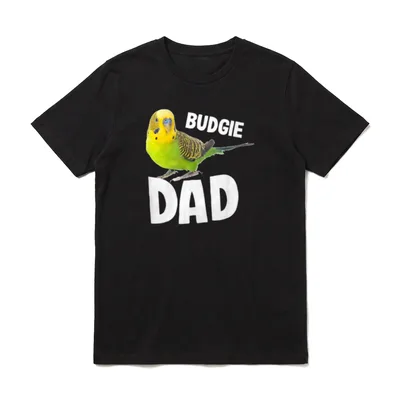 Budgie Dad Vogel Wellensittich T-Shirt – Klassisches T-Shirt in Schwarz