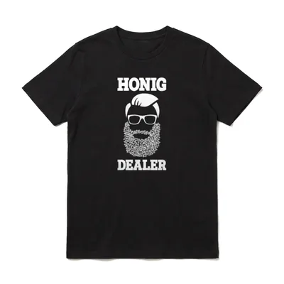 Honig Dealer Bart Lustig T-Shirt – Klassisches T-Shirt in Schwarz