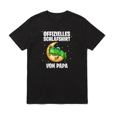 Offizielles Schlafshirt von Papa T-Shirt – Klassisches T-Shirt in Schwarz