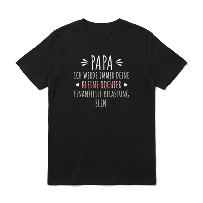 Papa ich werde immer Papa Sprüche & Geschenke T-Shirt – Klassisches T-Shirt in Schwarz