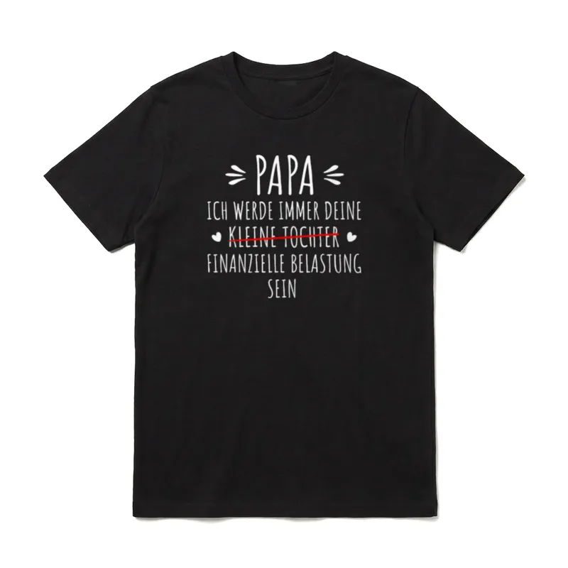 Papa ich werde immer Papa Sprüche & Geschenke T-Shirt – Klassisches T-Shirt in Schwarz