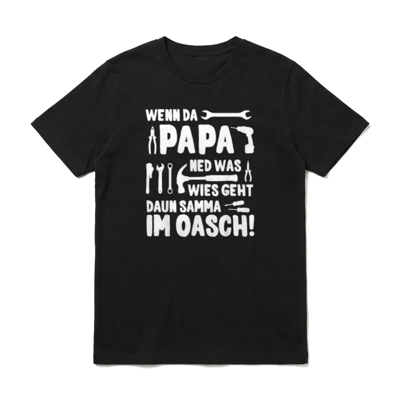Wenn Da Papa Ned T-Shirt – Klassisches T-Shirt in Schwarz