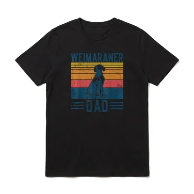 Hund Weimeraner Dad Vintage T-Shirt – Klassisches T-Shirt in Schwarz
