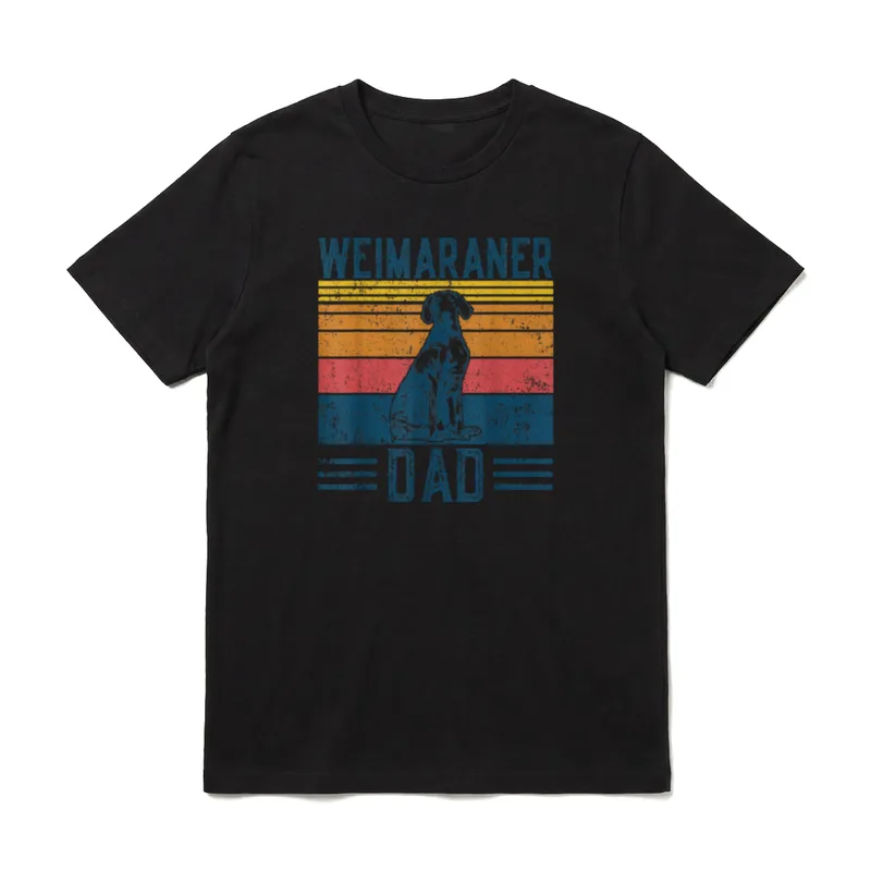 Hund Weimeraner Dad Vintage T-Shirt – Klassisches T-Shirt in Schwarz