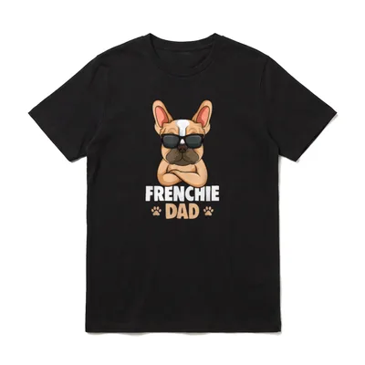 Frenchie Dad Französische Bulldogge T-Shirt – Klassisches T-Shirt in Schwarz