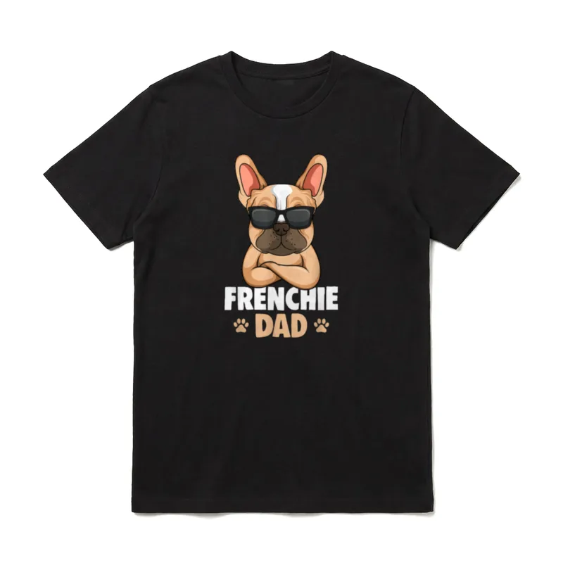 Frenchie Dad Französische Bulldogge T-Shirt – Klassisches T-Shirt in Schwarz