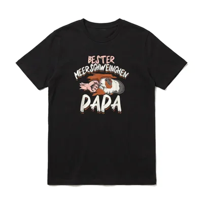 Bester Meerschweinchen Papa Meersau T-Shirt – Klassisches T-Shirt in Schwarz