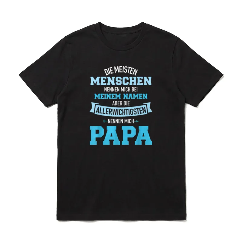 Meisten Menschen nennen Namen T-Shirt – Klassisches T-Shirt in Schwarz
