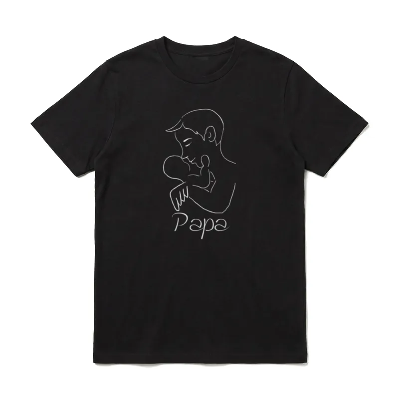 Sternenkind Sternenpapa Sterneneltern Kinderwunsch T-Shirt – Klassisches T-Shirt in Schwarz