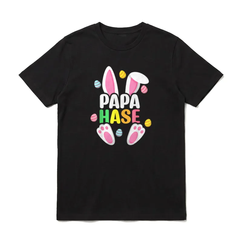 Papa Hase Ostern Osterhasen Familie T-Shirt – Klassisches T-Shirt in Schwarz