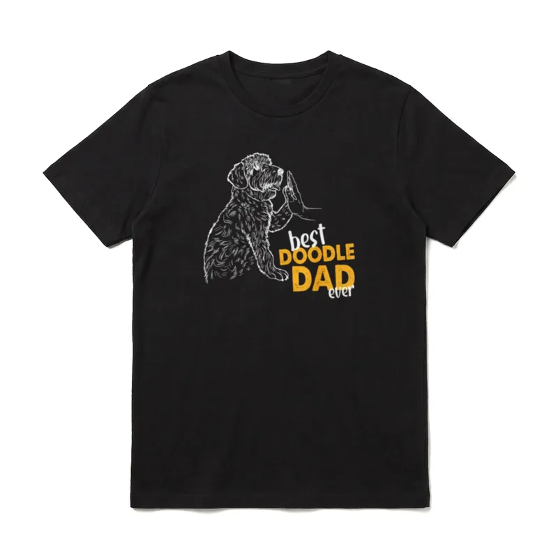 Best Doodle Dad Ever T-Shirt – Klassisches T-Shirt in Schwarz