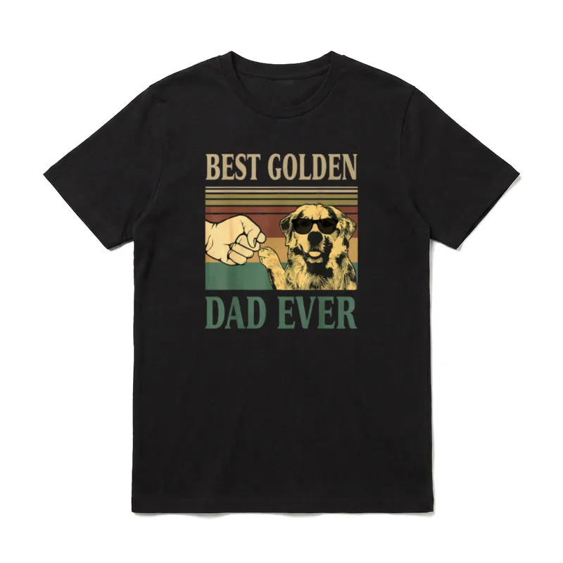 vintage best golden retriever T-Shirt – Klassisches T-Shirt in Schwarz