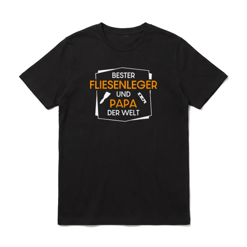 Fliesenleger Idee Fliesen Vater T-Shirt – Klassisches T-Shirt in Schwarz