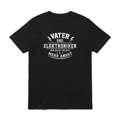 Elektroniker Elektrotechniker Vater Papa T-Shirt – Klassisches T-Shirt in Schwarz