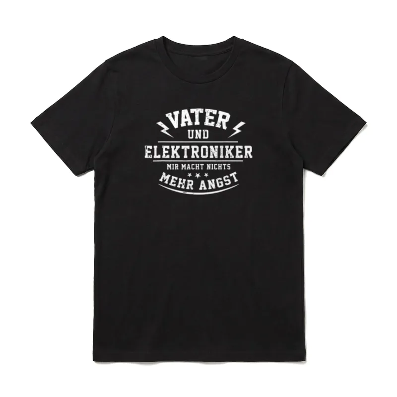 Elektroniker Elektrotechniker Vater Papa T-Shirt – Klassisches T-Shirt in Schwarz