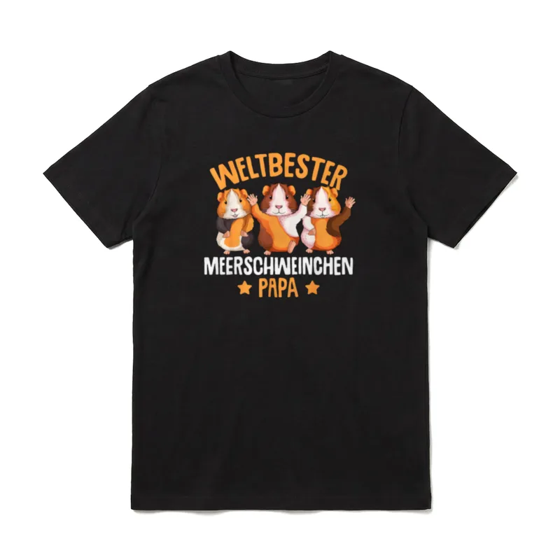 Meerschweinchen Papa Meerschwein T-Shirt – Klassisches T-Shirt in Schwarz