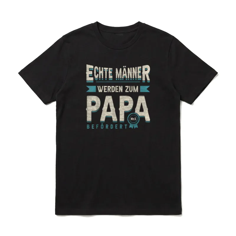 Für Papa zur Geburt T-Shirt – Klassisches T-Shirt in Schwarz