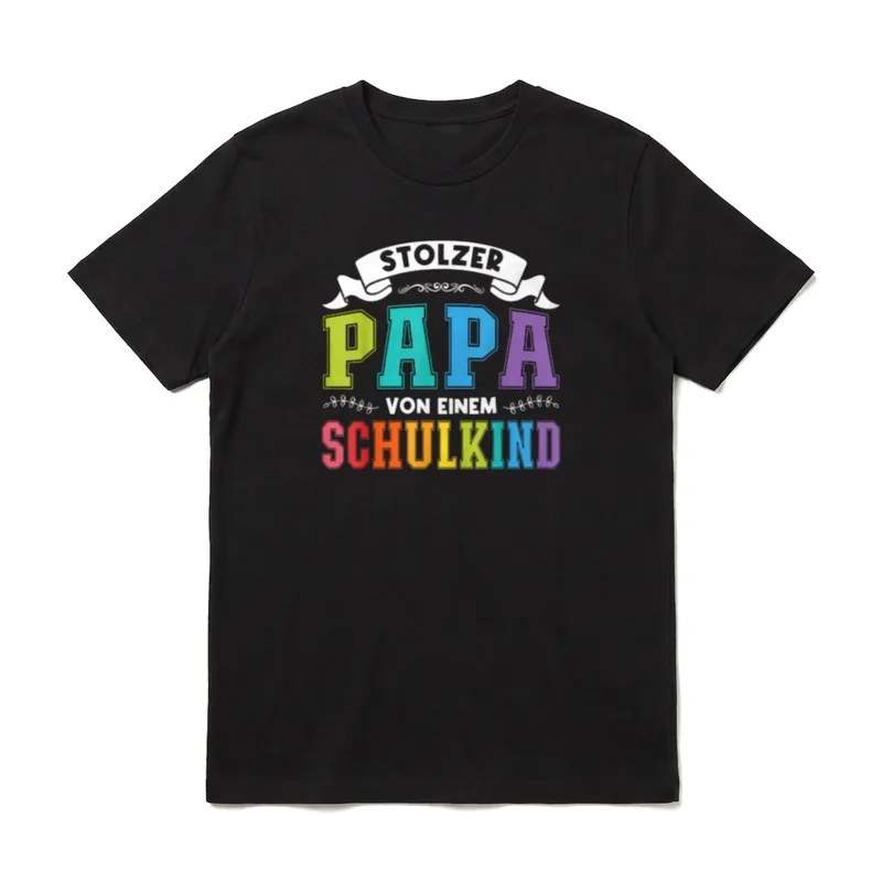 stolzer Papa T-Shirt – Klassisches T-Shirt in Schwarz
