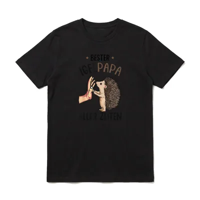 Bester Igel Papa aller T-Shirt – Klassisches T-Shirt in Schwarz