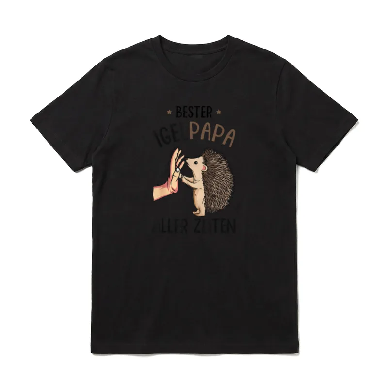 Bester Igel Papa aller T-Shirt – Klassisches T-Shirt in Schwarz
